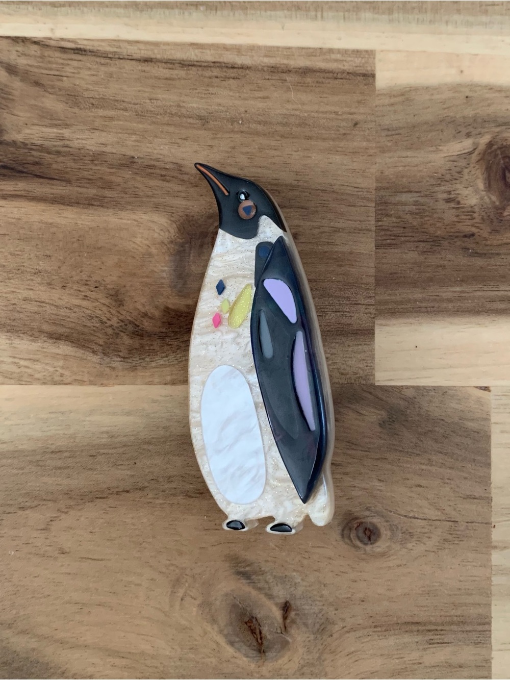 Erstwilder The Emboldened Emperor Penguin Brooch bird pin NWOT